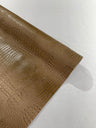 Florida Vegan Faux Crocodile 3D Two Tone Vinyl Fabric - 54" Width, Textured Crocodile Embossed, Two Tone Finish (1 Yard)