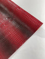 Florida Vegan Faux Crocodile 3D Two Tone Vinyl Fabric - 54" Width, Textured Crocodile Embossed, Two Tone Finish (1 Yard)