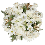 Christmas Flower Bouquets 2 Pack 34 Stems Endearing Holiday Arrangements Fresh Floral Decor