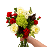 Peace On Earth Christmas Flower Bouquet Fresh Arrangement