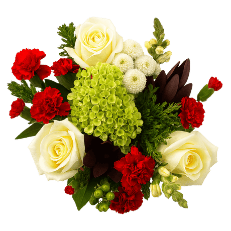 Peace On Earth Christmas Flower Bouquet Fresh Arrangement