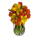 Elegant Fresh Rose & Lily Bouquet Premium Floral Gift