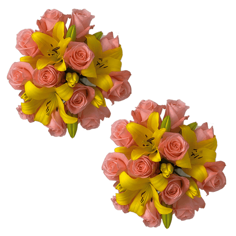 Fresh Rose & Lily Flower Bouquet Elegant Gift Arrangement
