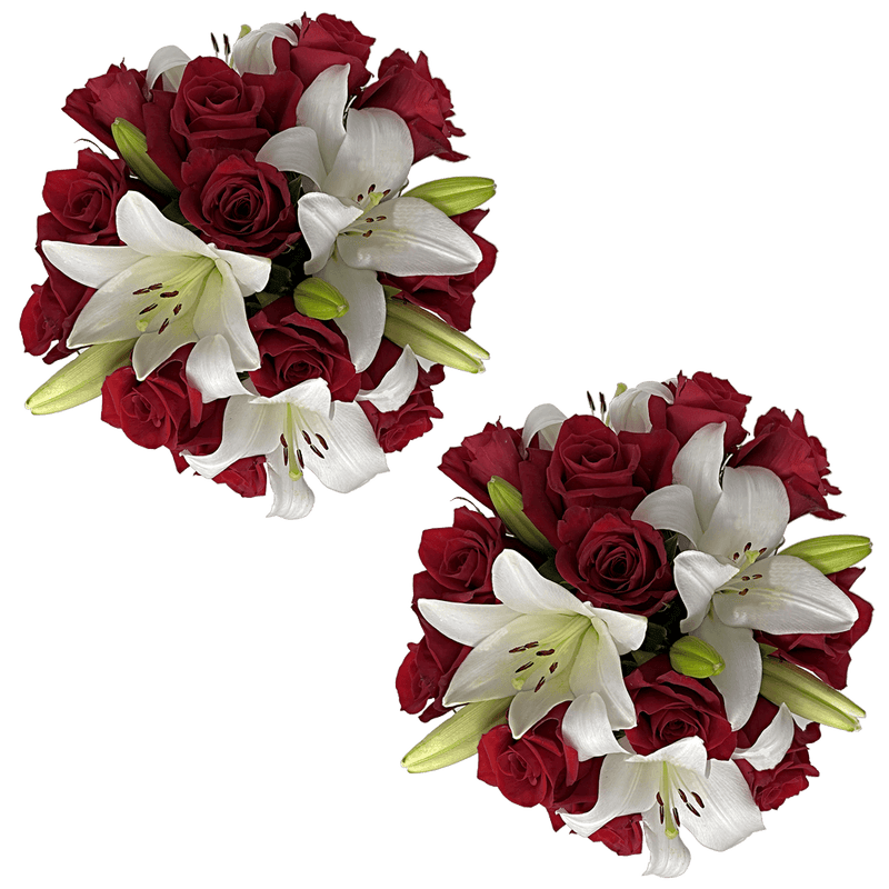 Spectacular Rose & Lily Fresh Flower Bouquet Arrangement