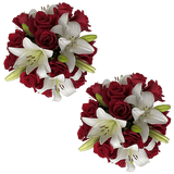 Spectacular Rose & Lily Fresh Flower Bouquet Arrangement