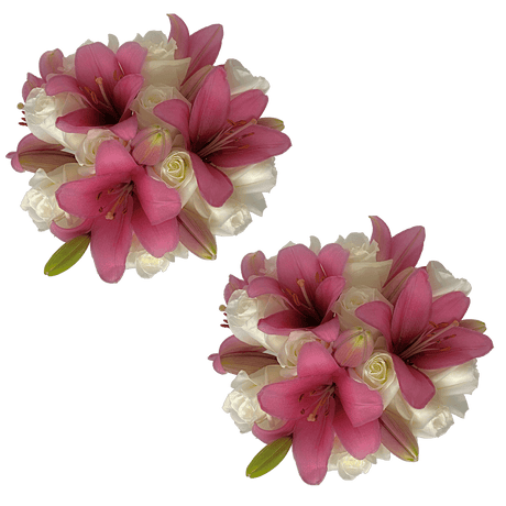 Luxury Rose & Lily Fresh Flower Bouquet for Gifts & Events