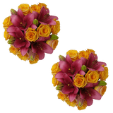 Premium Rose & Lily Mixed Floral Bouquet for Gifts & Decoration