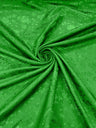 Flower Rose Jacquard Satin Fabric - Floral Brocade, 58" Width (1 Yard)