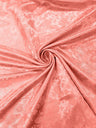 Flower Rose Jacquard Satin Fabric - Floral Brocade, 58" Width (1 Yard)