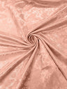 Flower Rose Jacquard Satin Fabric - Floral Brocade, 58" Width (1 Yard)