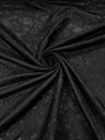 Flower Rose Jacquard Satin Fabric - Floral Brocade, 58" Width (1 Yard)