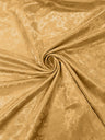 Flower Rose Jacquard Satin Fabric - Floral Brocade, 58" Width (1 Yard)