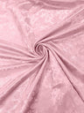 Flower Rose Jacquard Satin Fabric - Floral Brocade, 58" Width (1 Yard)