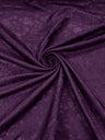 Flower Rose Jacquard Satin Fabric - Floral Brocade, 58" Width (1 Yard)
