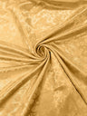 Flower Rose Jacquard Satin Fabric - Floral Brocade, 58" Width (1 Yard)