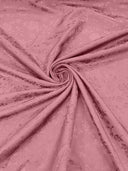 Flower Rose Jacquard Satin Fabric - Floral Brocade, 58" Width (1 Yard)