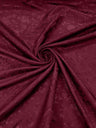 Flower Rose Jacquard Satin Fabric - Floral Brocade, 58" Width (1 Yard)