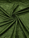 Flower Rose Jacquard Satin Fabric - Floral Brocade, 58" Width (1 Yard)