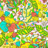 Printed Spandex Flower Stars 4