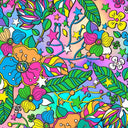 Printed Spandex Flower Stars 4