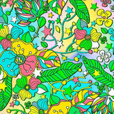 Printed Spandex Flower Stars 4