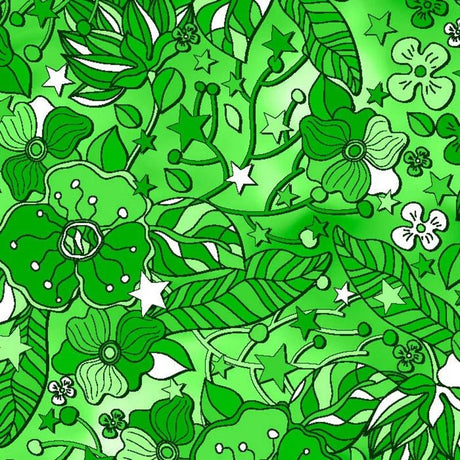 Printed Spandex Flower Stars 4