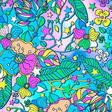 Printed Spandex Flower Stars 4