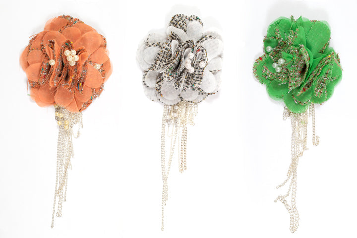 Organza Floral Flower Piece