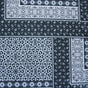Swim Knit Nylon Spandex Flower/Star Abstract Black White Grey