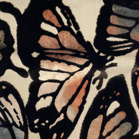 Butterfly Cut Velvet Upholstery Fabric by the Yard