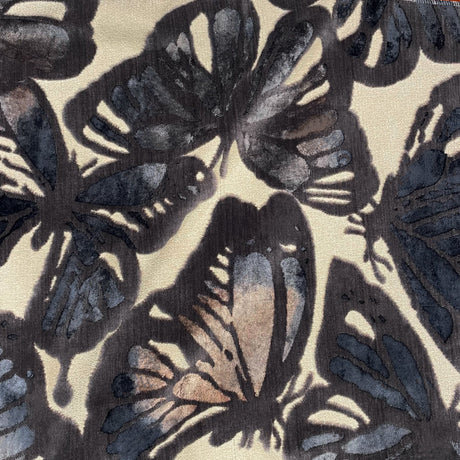 Butterfly Cut Velvet Upholstery Fabric by the Yard
