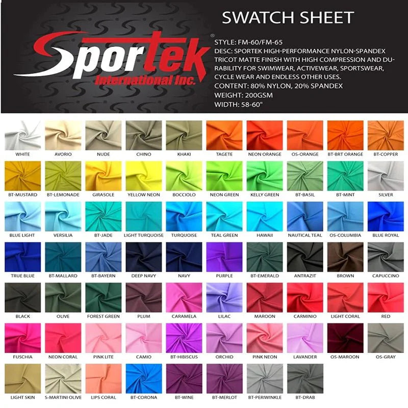 Nylon Spandex Tricot Matte Swimwear Fabric