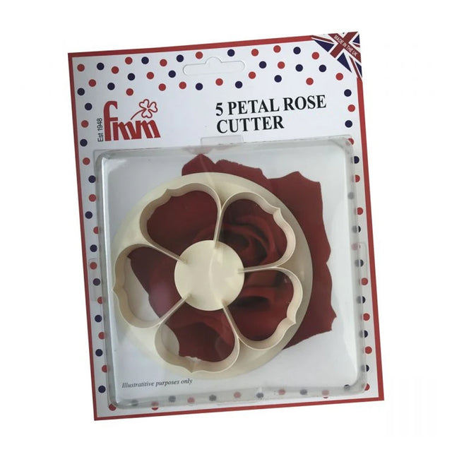 FMM 5 Petal Rose Cutter (Plastic), 90mm (3-3/8")
