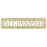 FMM Sugarcraft Curved Words, YOU&ME