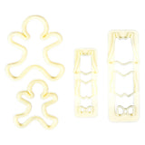 FMM Sugarcraft Gingerbread People Plastic Gumpaste Cutter Set