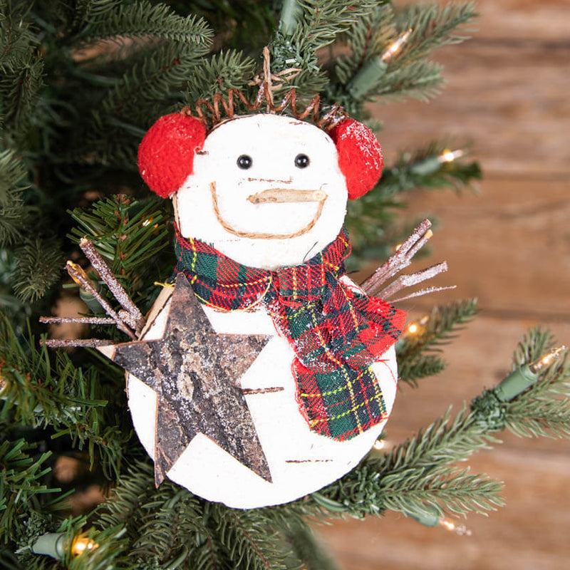9.5 Inch Foam Snowman Ornament