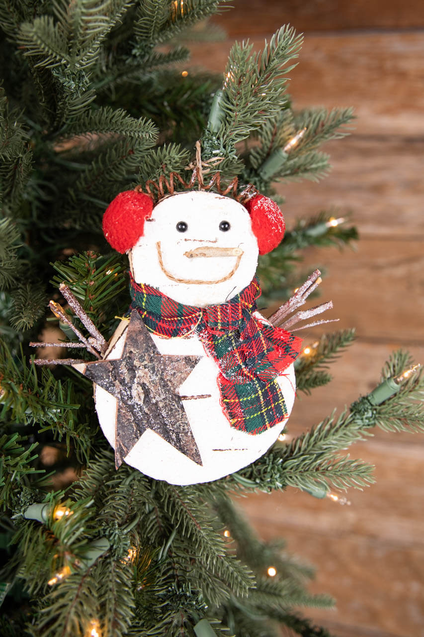 9.5” Foam Snowman Ornament