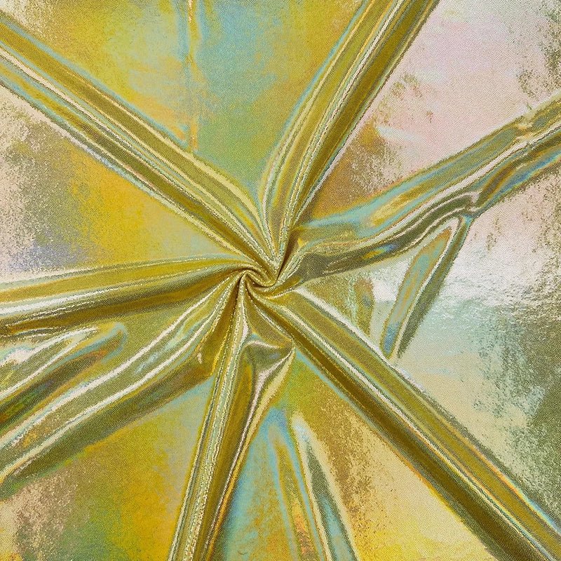 Foil Nylon Spandex Metallic Fabric