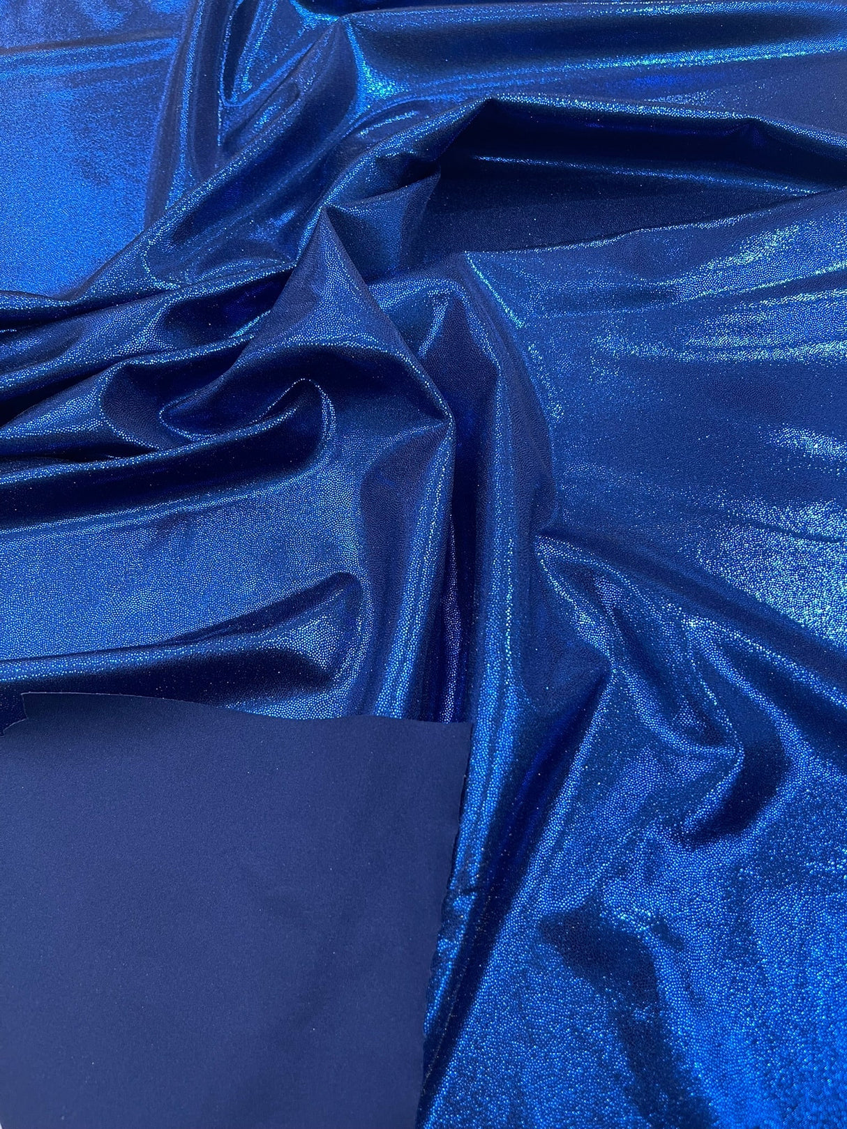 Foggy All Over Foil Metallic Nylon Spandex Fabric - Shimmering Foil, 58" Width (1 Yard)