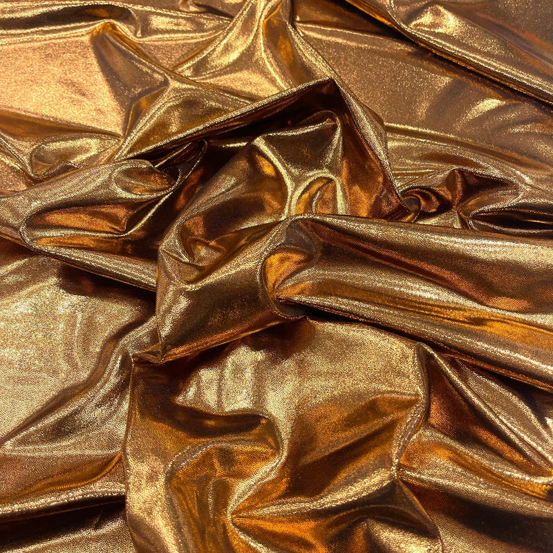 Foggy All Over Foil Metallic Nylon Spandex Fabric - Shimmering Foil, 58" Width (1 Yard)