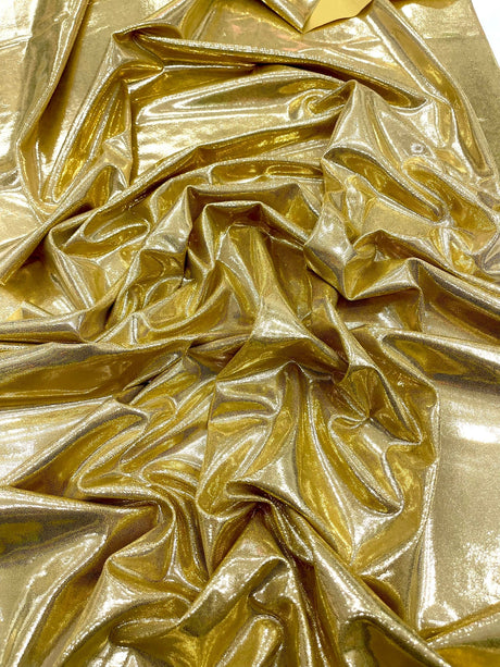 Foggy All Over Foil Metallic Nylon Spandex Fabric - Shimmering Foil, 58" Width (1 Yard)