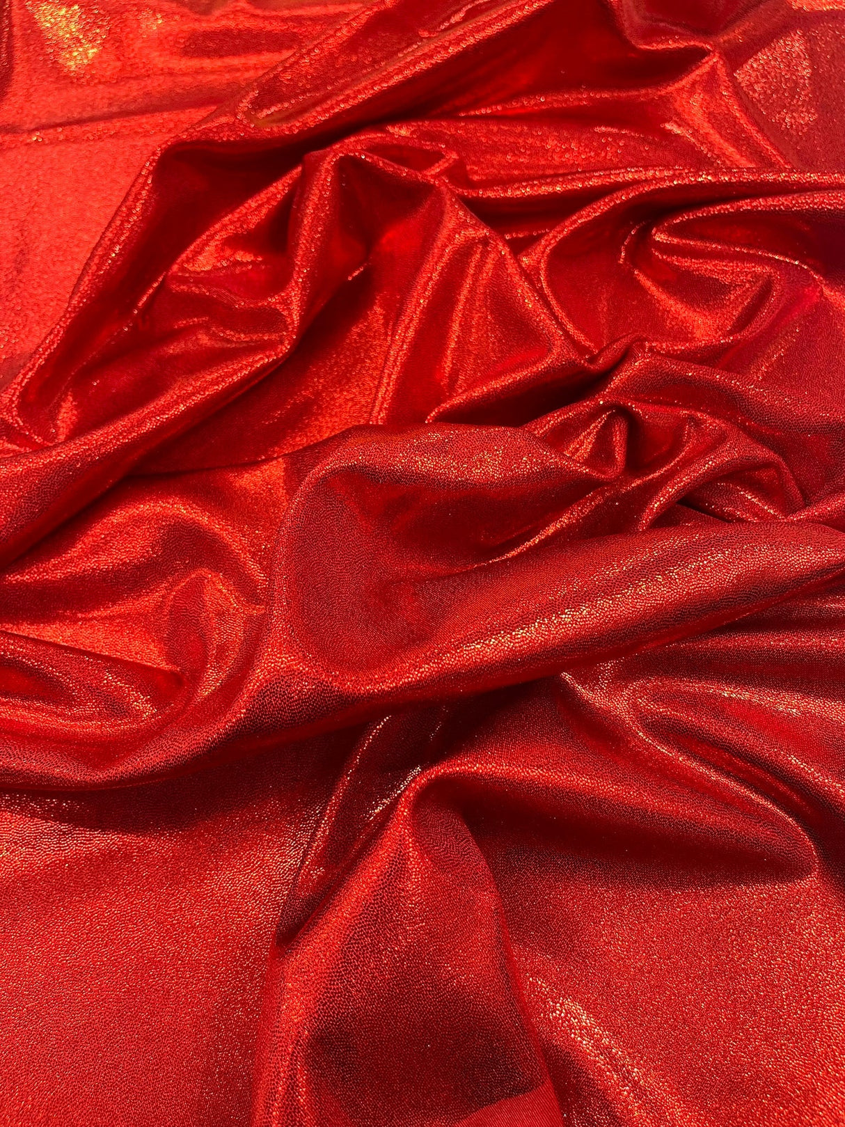 Foggy All Over Foil Metallic Nylon Spandex Fabric - Shimmering Foil, 58" Width (1 Yard)
