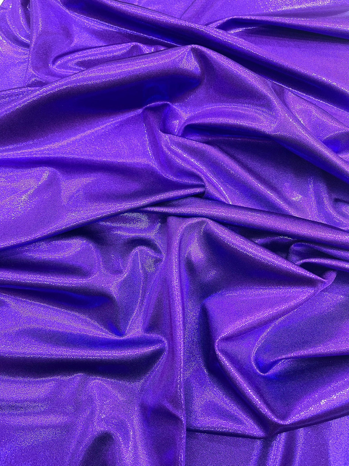 Foggy All Over Foil Metallic Nylon Spandex Fabric - Shimmering Foil, 58" Width (1 Yard)