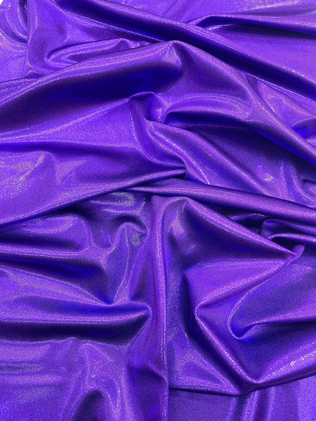 Foggy All Over Foil Metallic Nylon Spandex Fabric - Shimmering Foil, 58" Width (1 Yard)