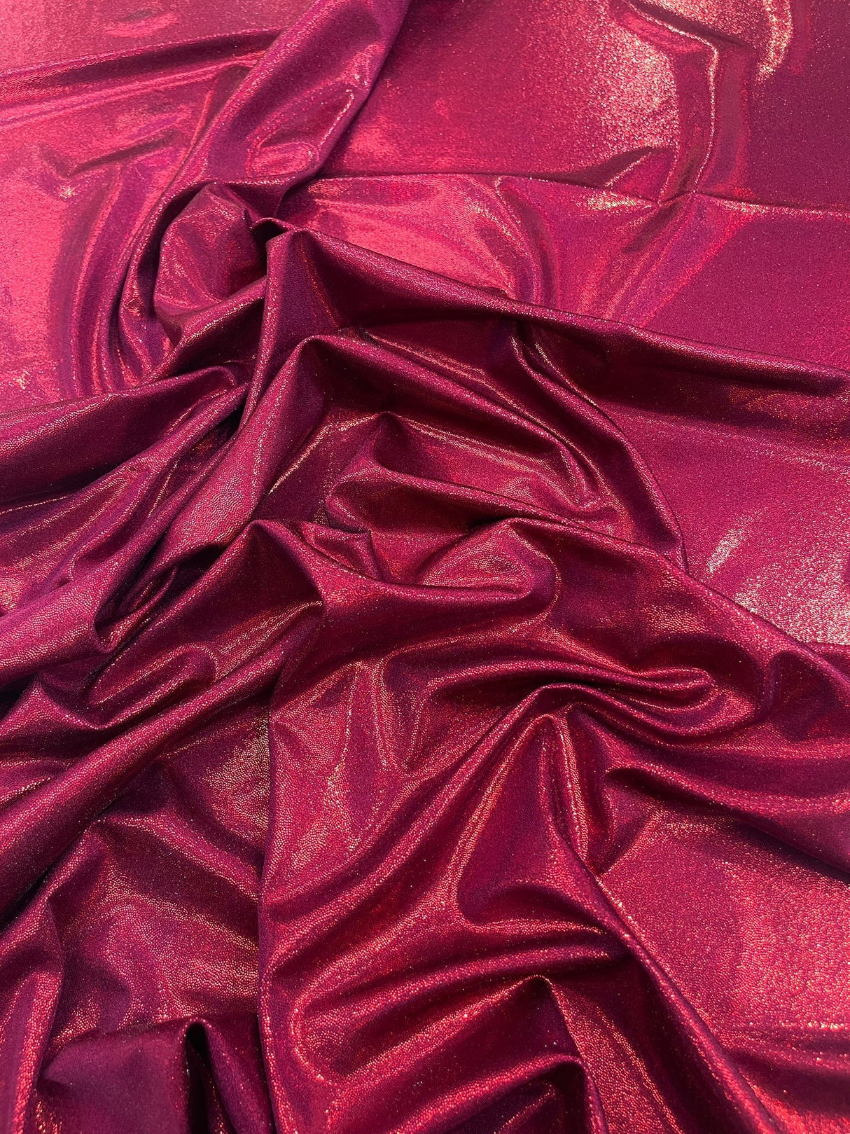Foggy All Over Foil Metallic Nylon Spandex Fabric - Shimmering Foil, 58" Width (1 Yard)