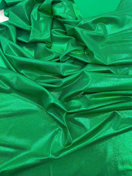 Foggy All Over Foil Metallic Nylon Spandex Fabric - Shimmering Foil, 58" Width (1 Yard)