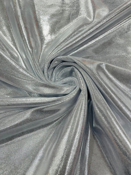 Foggy Foil Nylon Spandex Fabric - Reflective Shimmer, 58" Width (1 Yard)