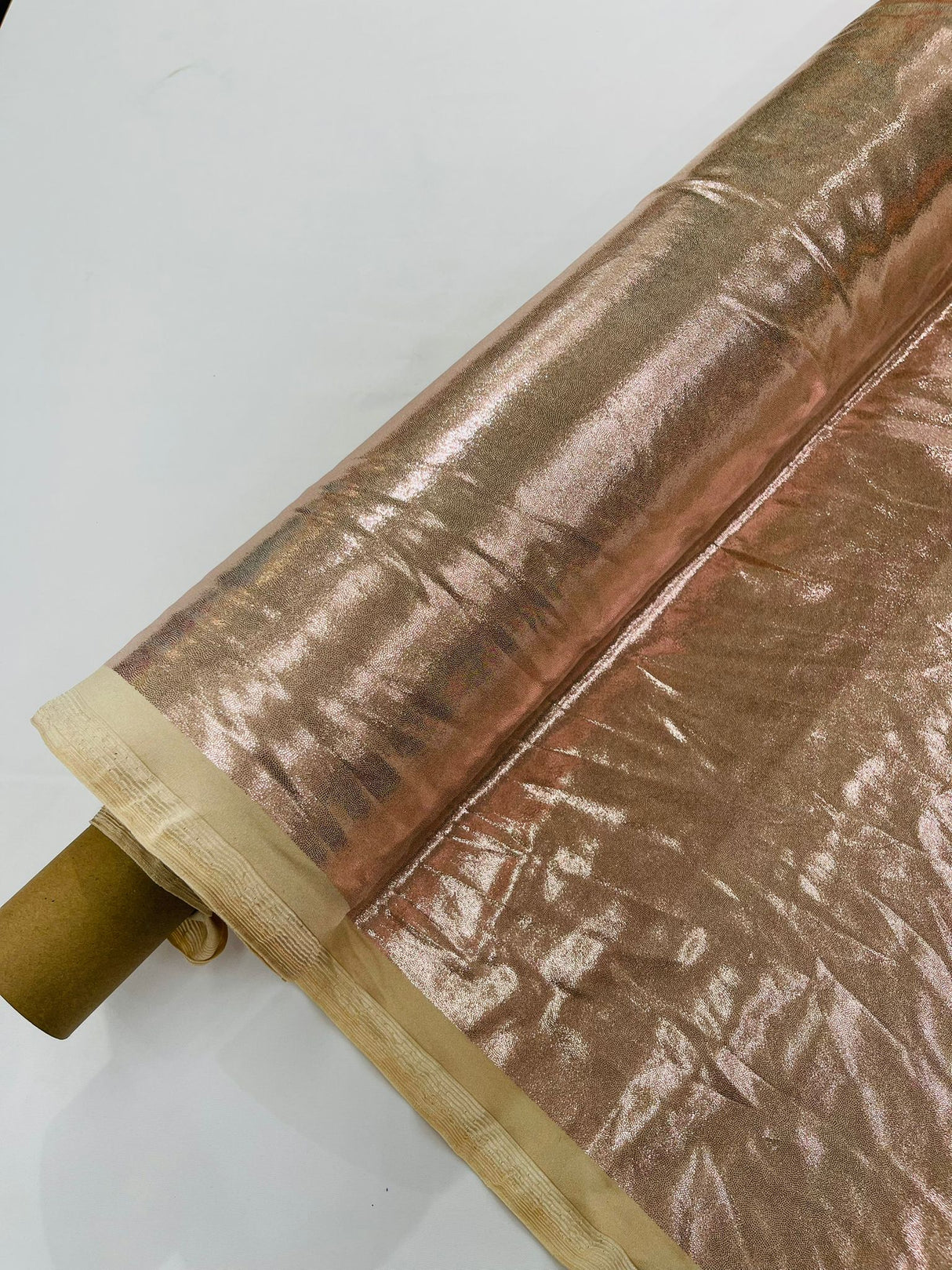 Foggy Foil Nylon Spandex Fabric - Reflective Shimmer, 58" Width (1 Yard)