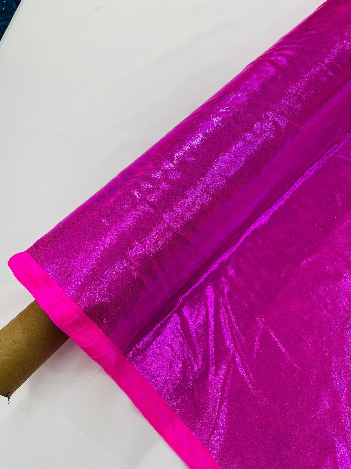 Foggy Foil Nylon Spandex Fabric - Reflective Shimmer, 58" Width (1 Yard)