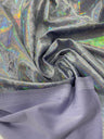 Foggy Foil Stretch Velvet Fabric - Iridescent Foil, 58" Width (1 Yard)